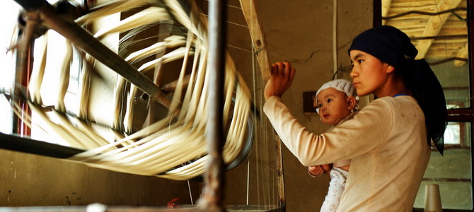 Fabrique de soie de l'Atlas Hotan Xinjiang