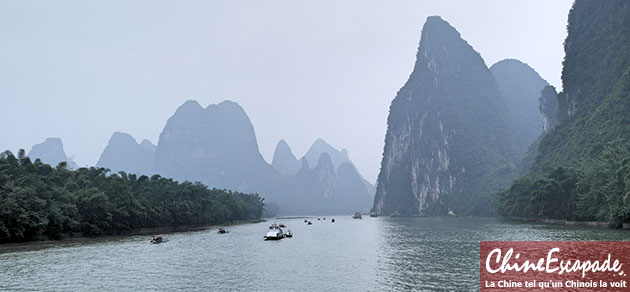 Croisière sur la rivière Li, Guilin, septembre 2015