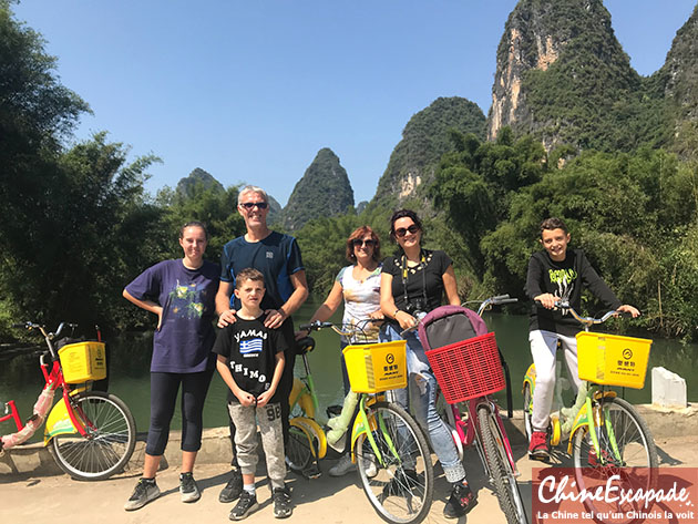 Campagne de Yangshuo à vélo, Chine Escapade