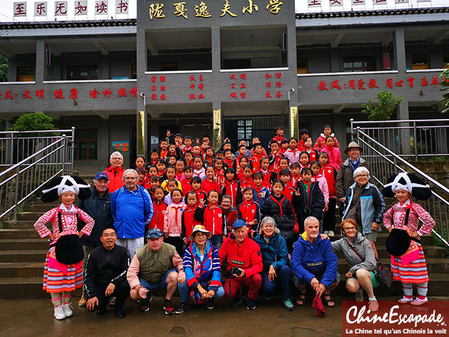 Visite d'une école au Guizhou, Chine Escapade