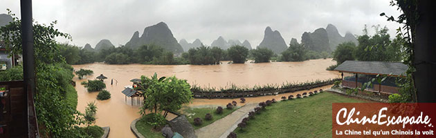 Yangshuo, inondations de mai 2016
