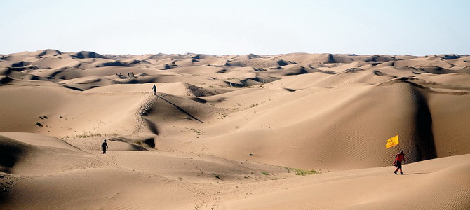 Désert de Kubuqi Ordos Mongolie Intérieure