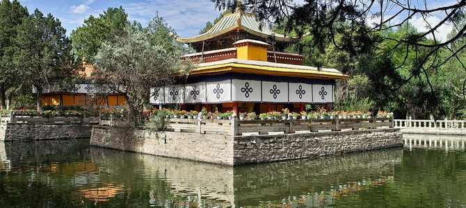Palais de Norbulingka Lhassa Tibet
