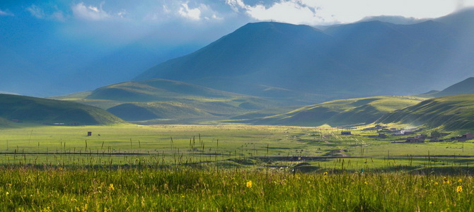 Prairies de Sangke Gannan Gansu