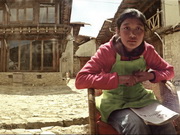 Maisons tibétaines et rencontre d'une famille