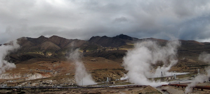 Sources géothermales de Yangpachen Lhassa Tibet