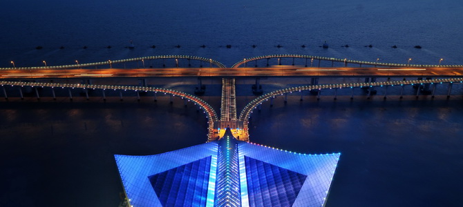 Pont de la baie de Hangzhou Ningbo Zhejiang