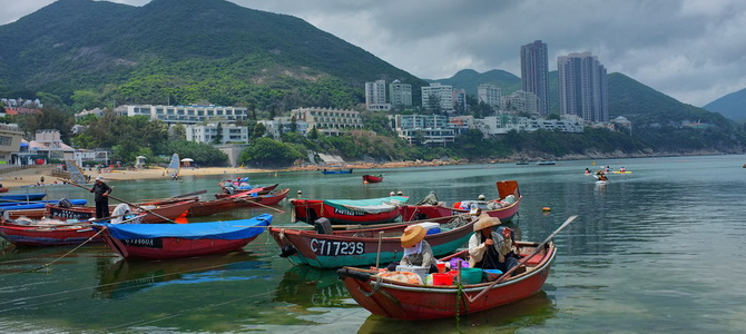 Plage et marché de Stanley Hongkong Région de Hong Kong