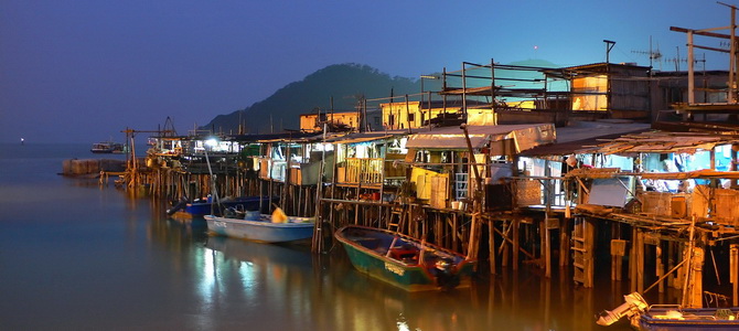 Village de pêcheur de Tai'O Hongkong Région de Hong Kong