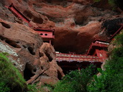 Reliefs Danxia du parc Taining