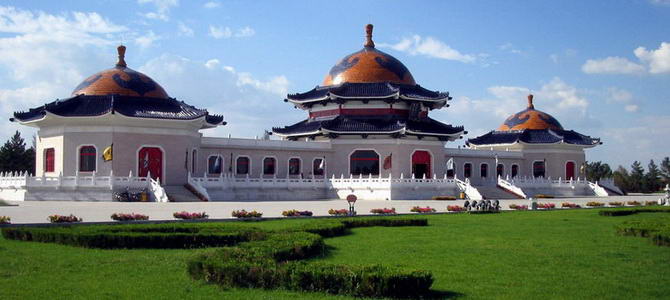 Mausolée de Gengis Khan Ordos Mongolie Intérieure