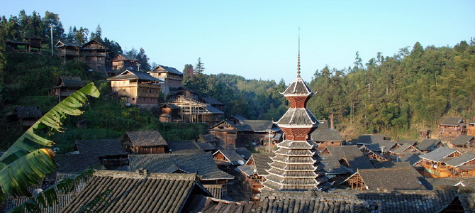 Village Dong de Yintan Congjiang Guizhou