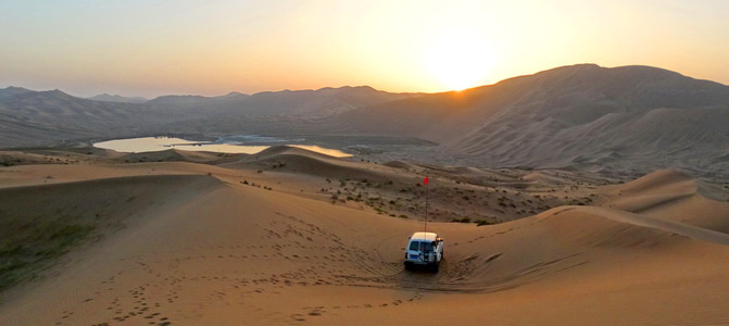 Désert de Badain Jaran Zhangye Gansu