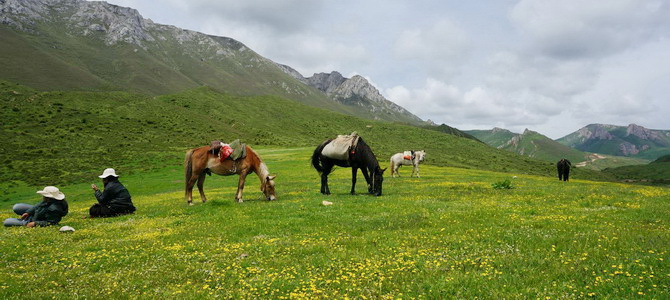 Randonnée équestre à Langmusi Gannan Gansu