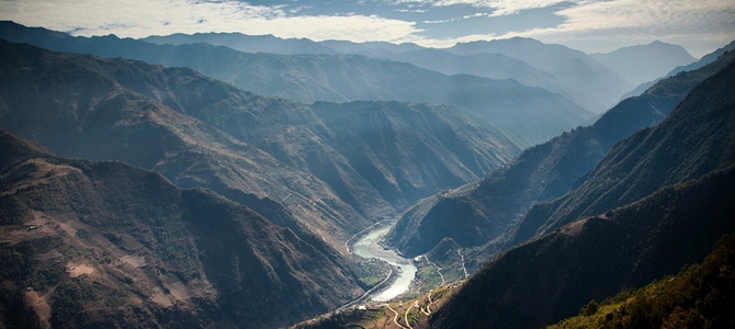 Vallée de Nujiang à Fugong Nujiang Yunnan