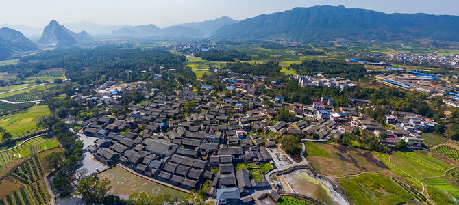 Ancien village de Jiangtouzhou Guilin Guangxi