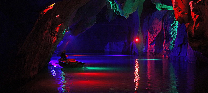 Grotte karstique de Guanyan Guilin Guangxi