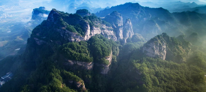 Mont Guanzhai et lac de Shimen Yongding Fujian