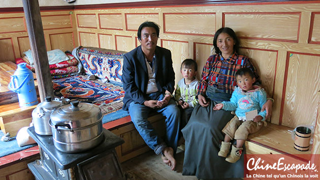 Rencontre avec une famille tibétaine