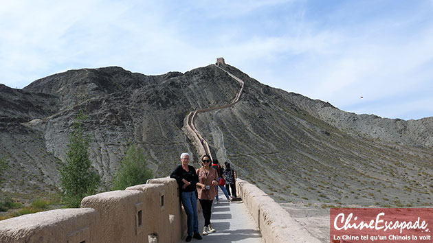 Surplomb de la Grande Muraille, Jiayuguan