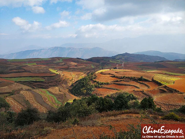 Terres rouges de Dongchuan, Chine Escapade