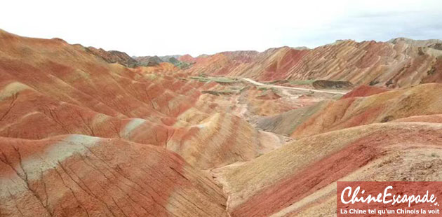 Parc de Zhangye Danxia, Route de la Soie