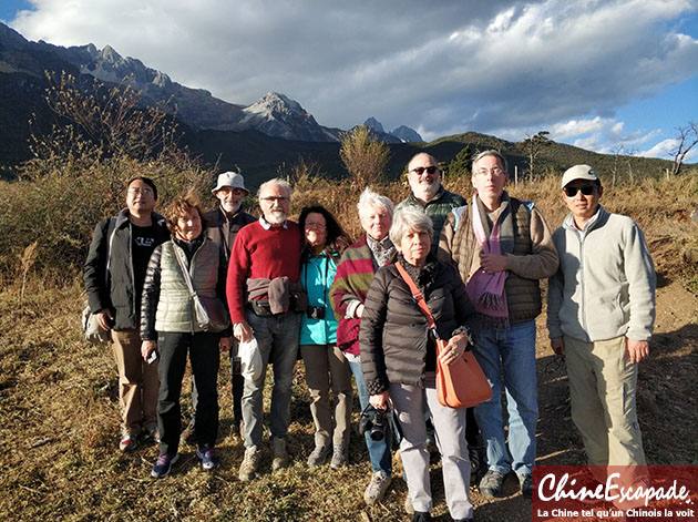 Dans la campagne à Lijiang, Chine Escapade