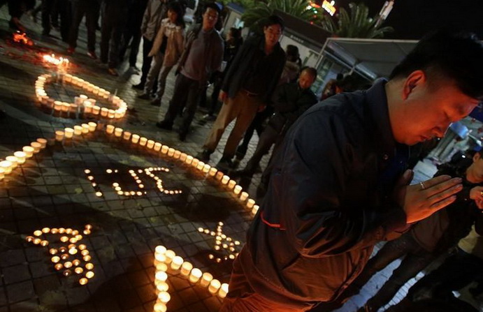 Une pensée pour les familles de Kunming